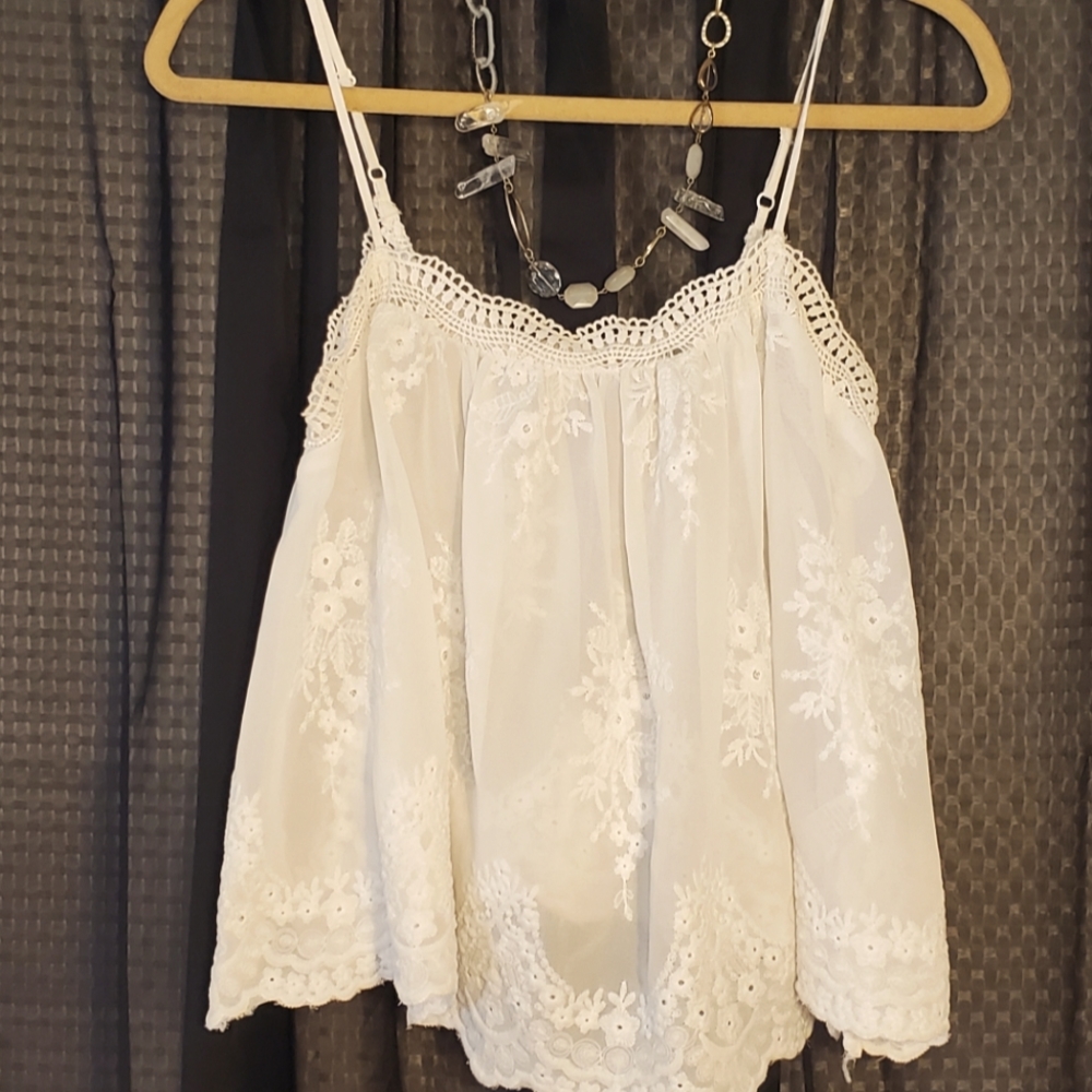 Vintage Lace rayon tank